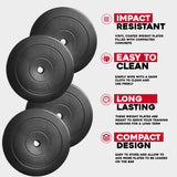 Weight Plates 5KG Standard 1 Inch Vinyl Discus 20KG Set Product Details.