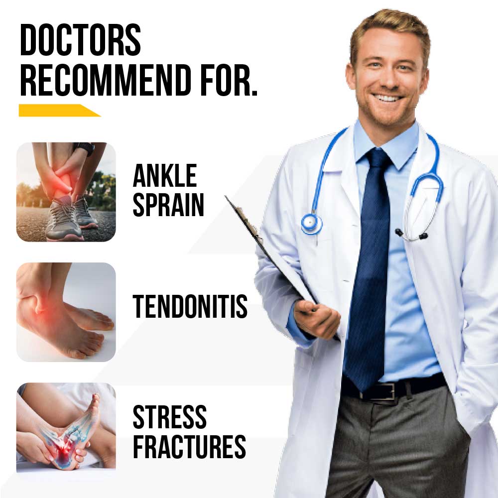 Ankle Support Brace - Compression Bandage with Adjustable Strap Doctors Recommend For.