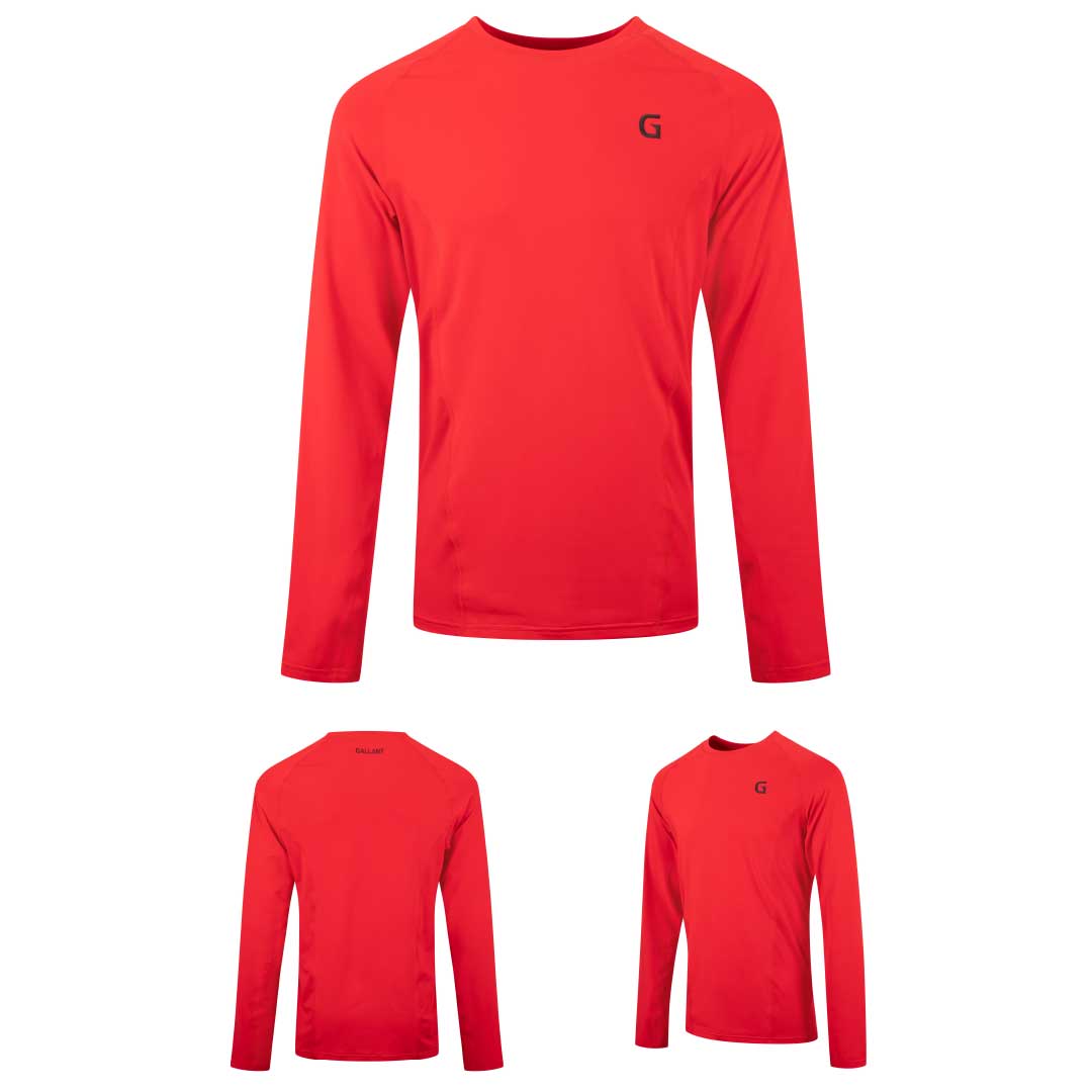 Gallant Men's Base Layer Top - Black/Red Main IMG.