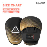 Atomic Series Ultra Lightweight Focus Pad Size Chart Details.