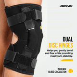 Neoprene Hinged Knee Support Brace Dual Disc Hinges.