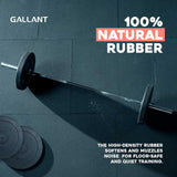 Olympic Rubber Bumper Weight Lifting Crumb Plates Set Natural Rubber.