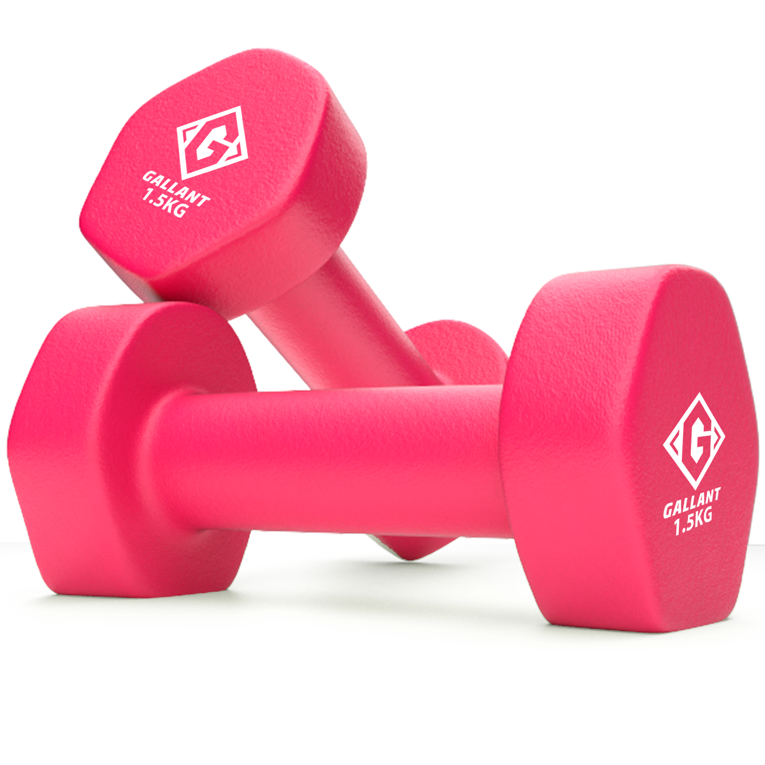 Gallant HEX Neoprene Dumbbells Hand Weights Pair Main 1.5 IMG.