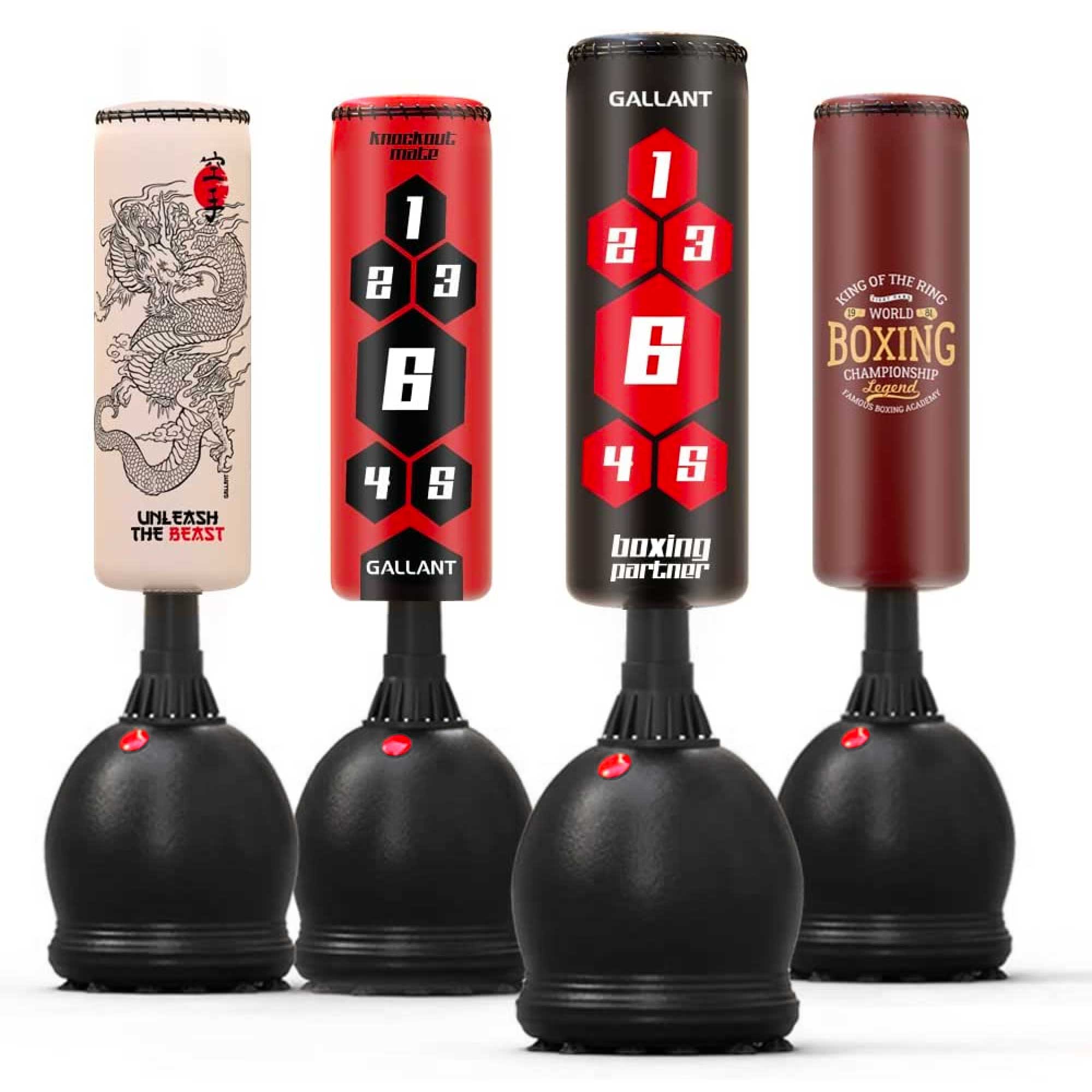 5.5ft Black Free-Standing Punchbag Main IMG.