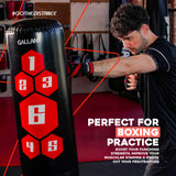 5.5ft Black Free-Standing Punchbag Perfect For Boxing Practice.