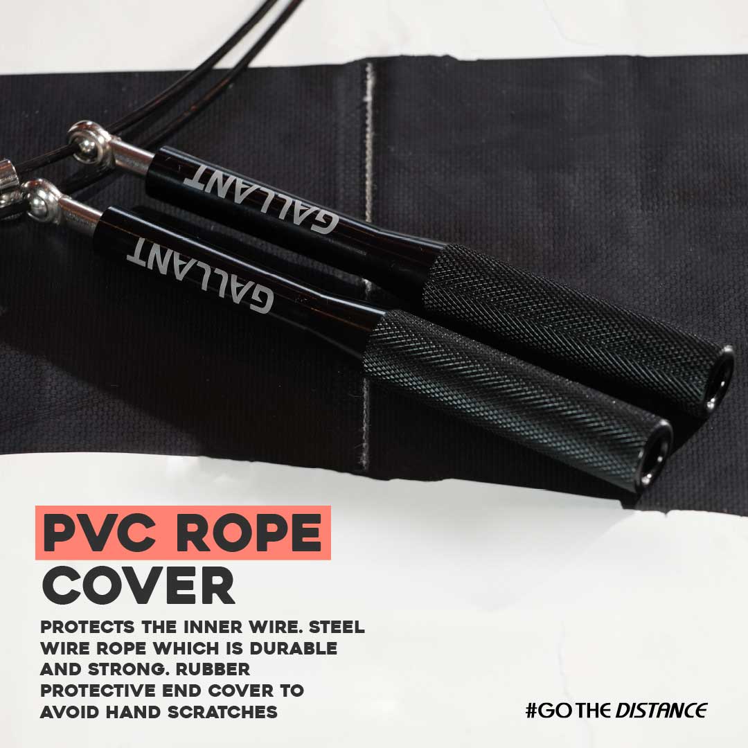 Ball Bearing Speed Skipping Jump Rope PVC Rope Cover.