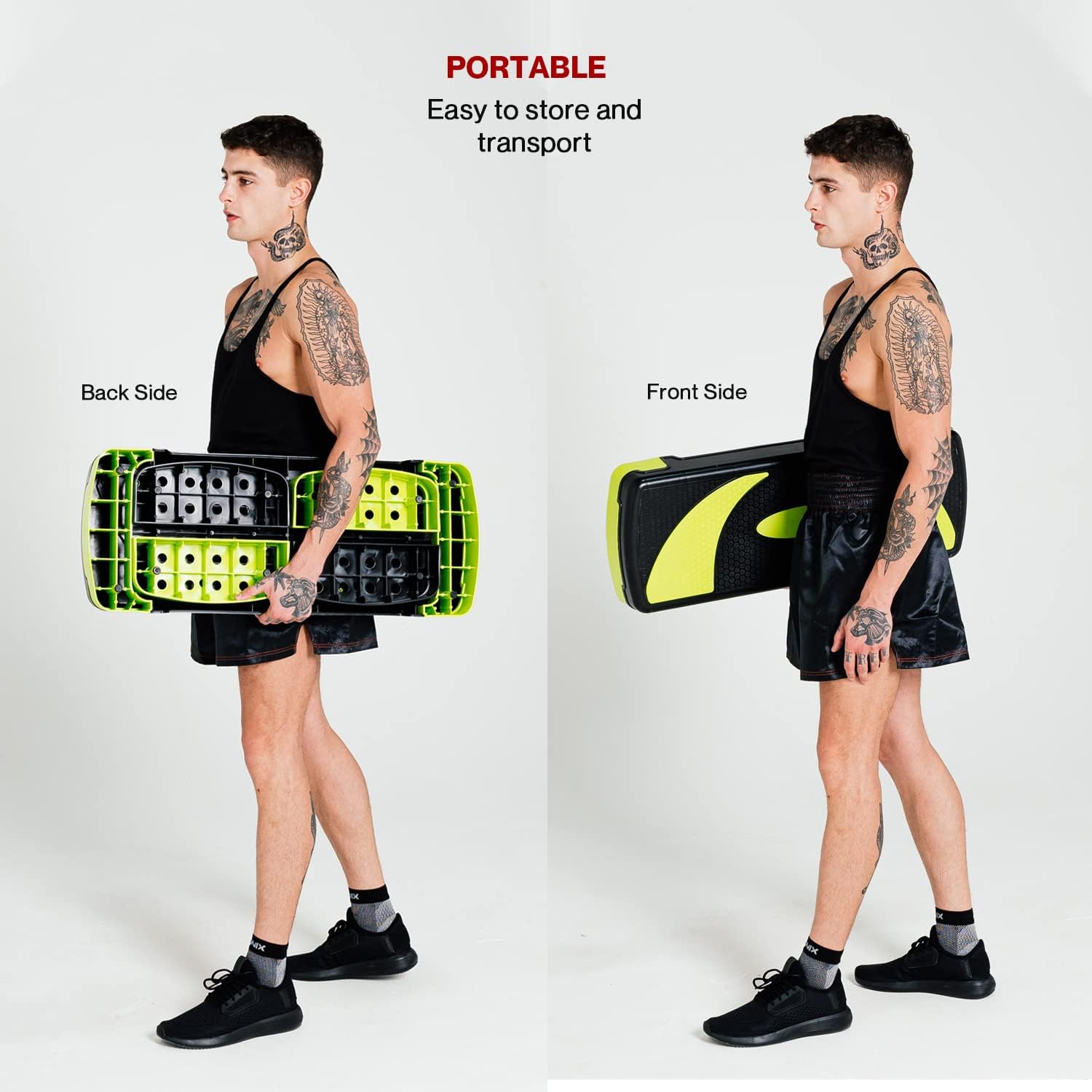 Aerobic Step - 3 Levels of Height Adjustable Portable Details.