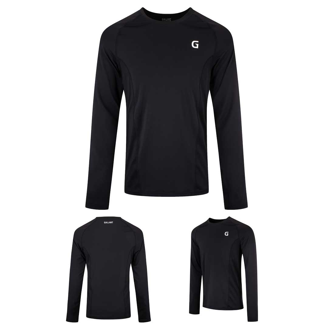 Gallant Men's Base Layer Top - Black/Red Main IMG.