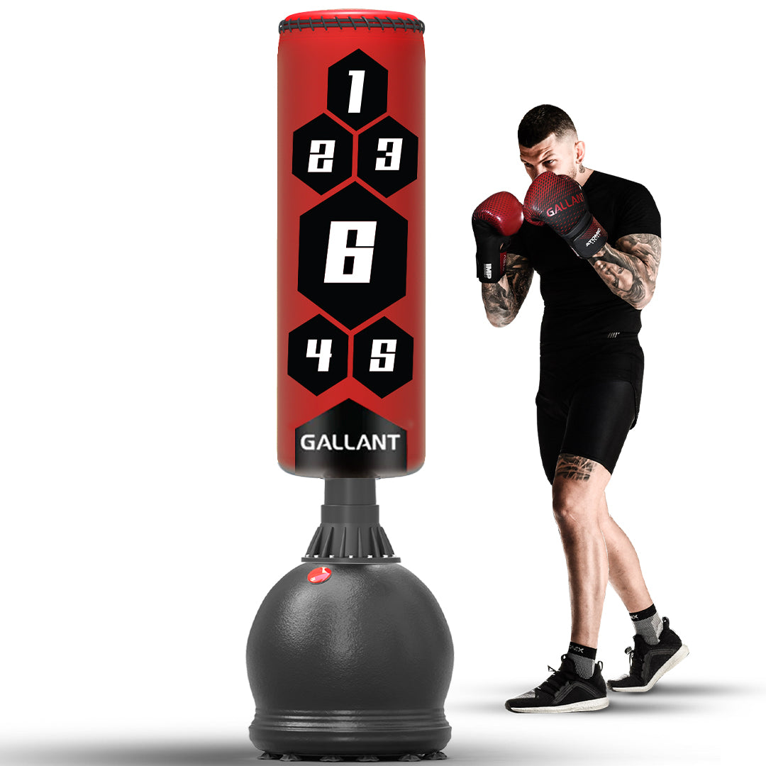 Red 5.5ft Heritage Red Free-Standing Punchbag